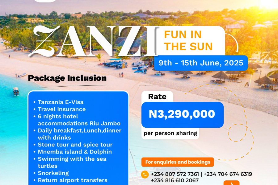 ZANZI- FUN IN THE SUN