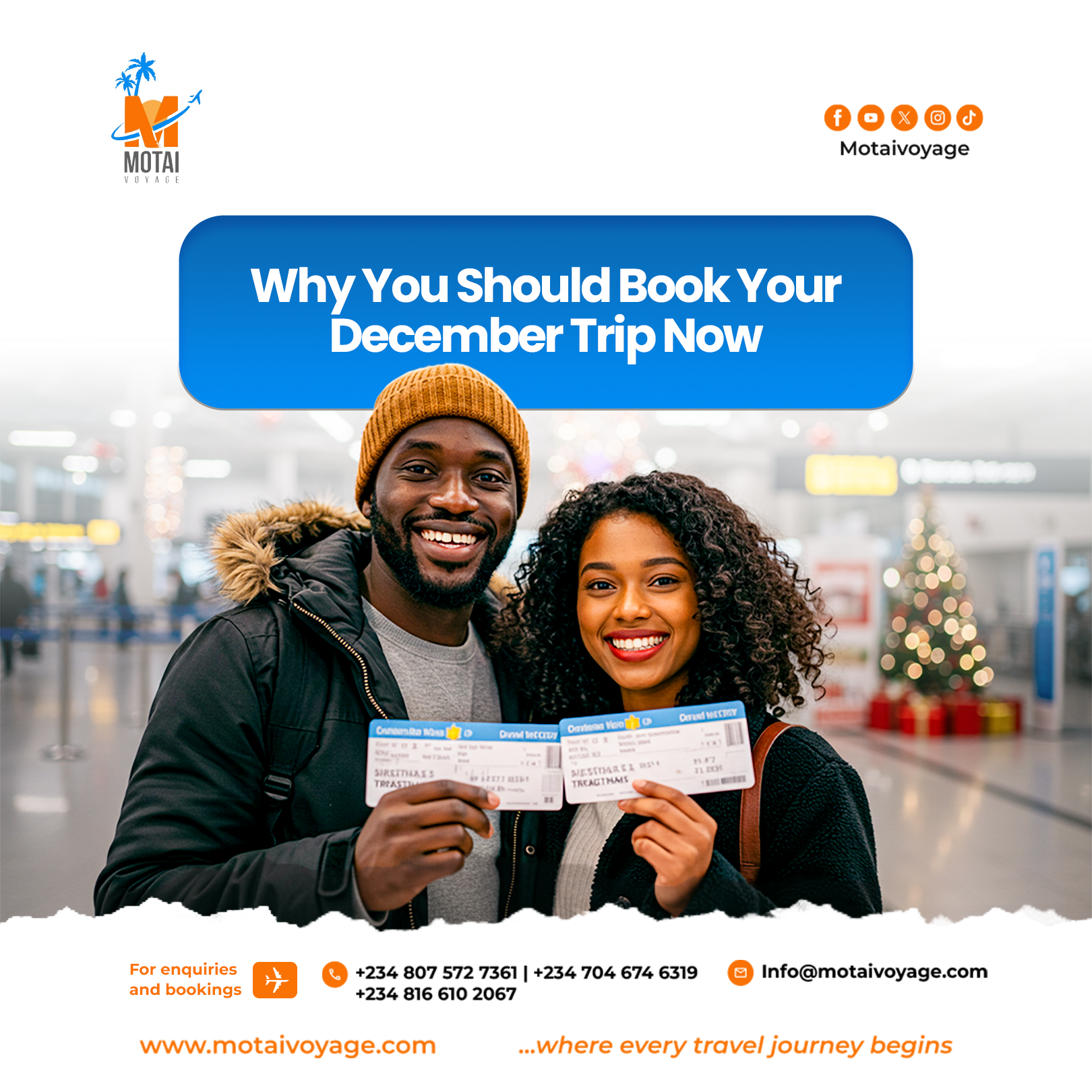 Why You Should Book Your December Trip Now!