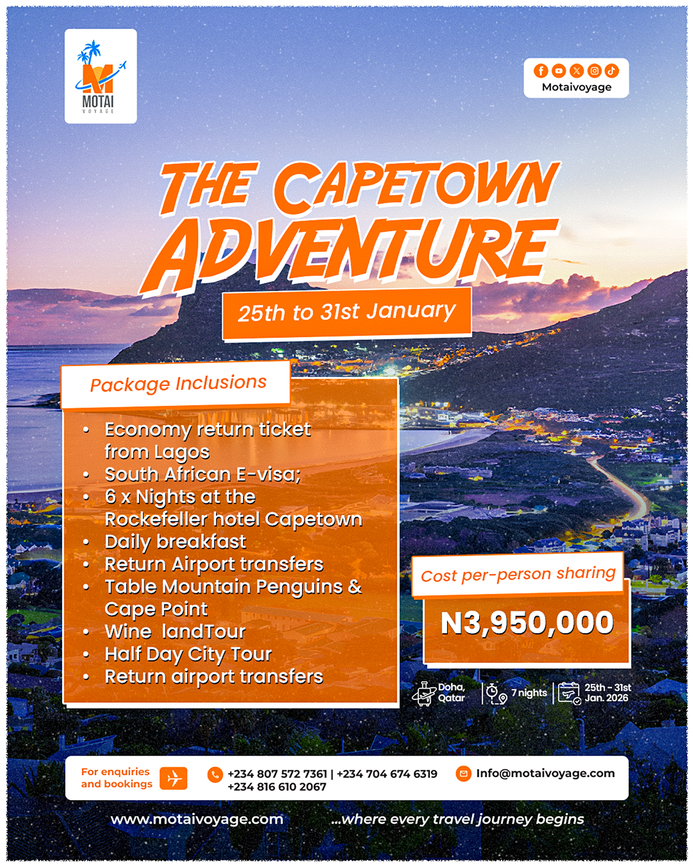 The Cape Town Adventure